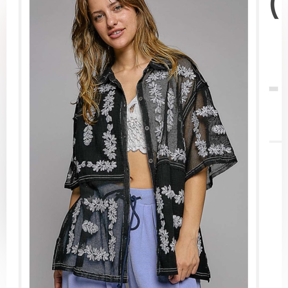 Pol Top NWOT S M Or L